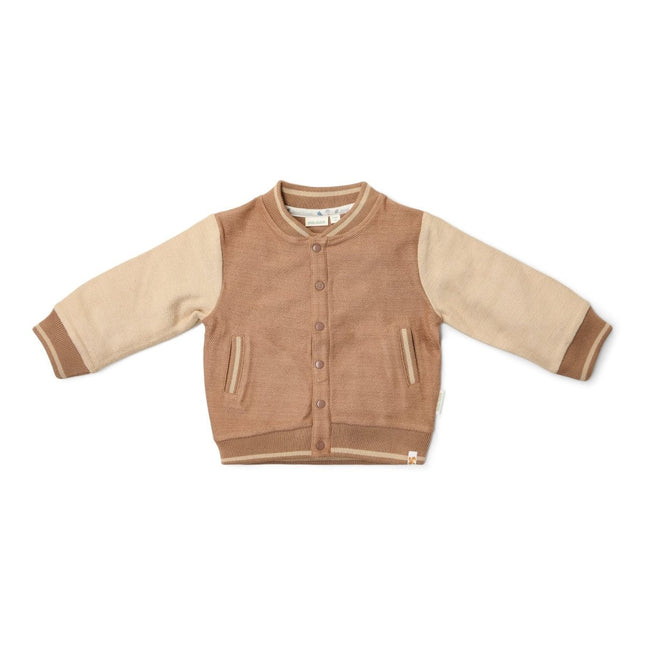 Little Dutch Baby Vestje Gebreid Brown/Taupe koop je bij Babywinkel