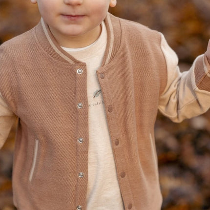 Little Dutch Baby Vestje Gebreid Brown/Taupe koop je bij Babywinkel