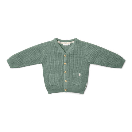 Little Dutch Baby Vestje Gebreid Forest Green koop je bij Babywinkel
