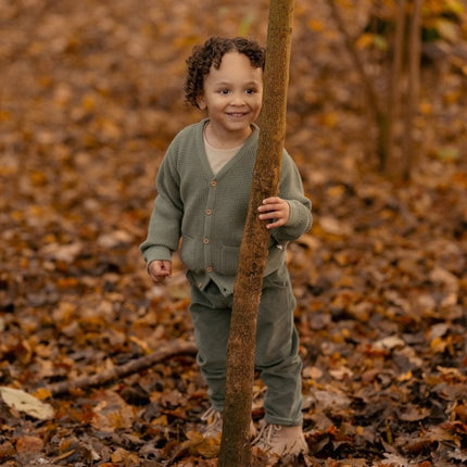 Little Dutch Baby Vestje Gebreid Forest Green koop je bij Babywinkel