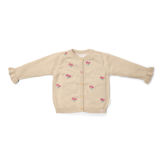 Little Dutch Baby Vestje Ruffles Gebreid Sand koop je bij Babywinkel