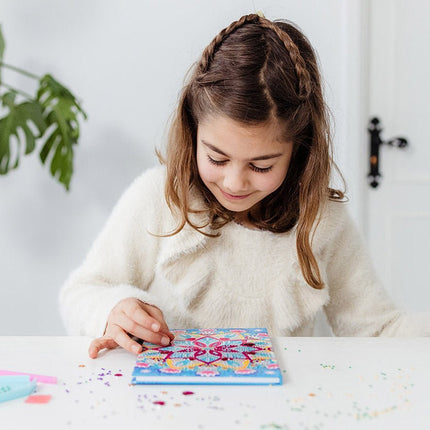 Gekleurde Knutselset Diamond Painting Notitieboek koop je bij Babywinkel