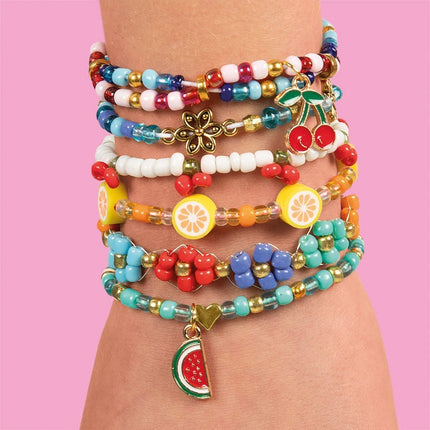 Gekleurde Knutselset Fruit/ Bloemen Armbanden Maken koop je bij Babywinkel