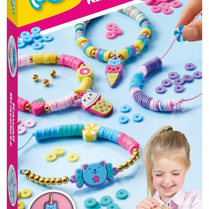 Gekleurde Knutselset Kawaii Armbanden Maken 4st koop je bij Babywinkel