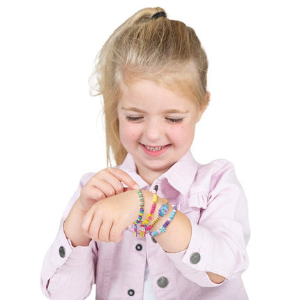 Gekleurde Knutselset Kawaii Armbanden Maken 4st koop je bij Babywinkel