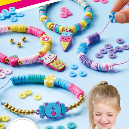 Gekleurde Knutselset Kawaii Armbanden Maken 4st koop je bij Babywinkel