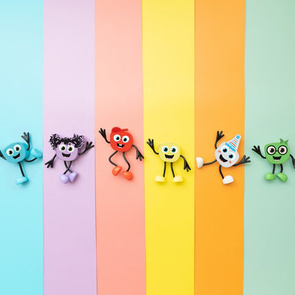 Glopals Badspeelgoed Sensorisch Light - Up Poppetje en Cubes Blair koop je bij Babywinkel