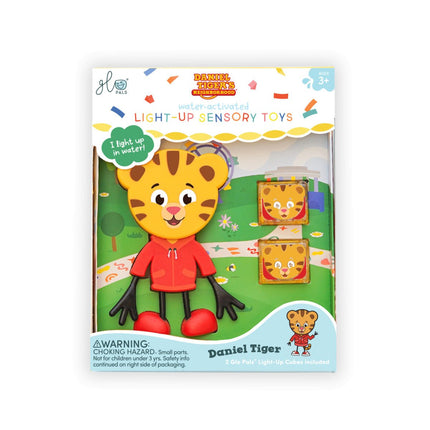 Glopals Badspeelgoed Sensorisch Light - Up Poppetje en Cubes Daniel Tiger koop je bij Babywinkel