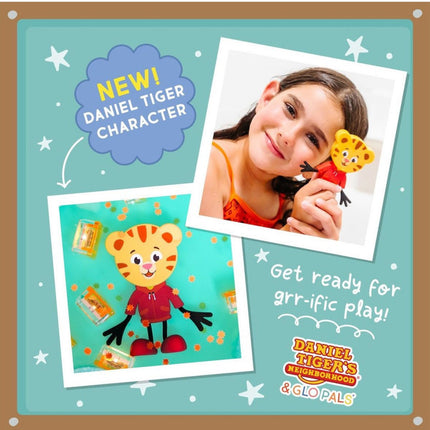 Glopals Badspeelgoed Sensorisch Light - Up Poppetje en Cubes Daniel Tiger koop je bij Babywinkel