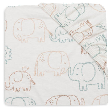 Jollein Hoeslaken Peuter Elephant Tales 75X140Cm koop je bij Babywinkel