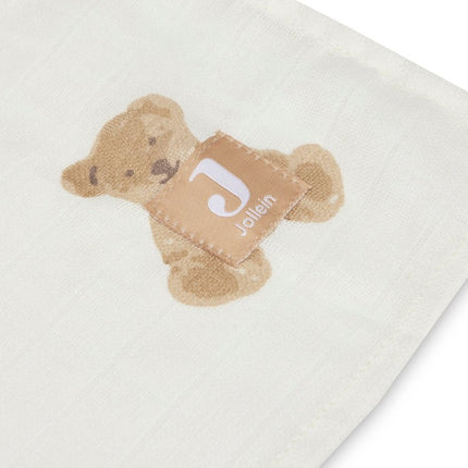 Jollein Hydrofiele Doek Teddy Bear 115X115Cm 2 Stuks koop je bij Babywinkel