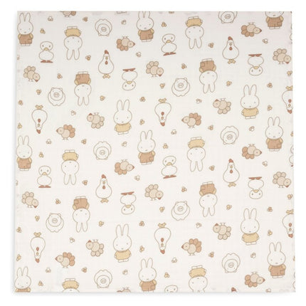 Hydrofiele Doek Small 70x70cm - Nijntje Family Farm - 3 Stuks koop je bij Babywinkel
