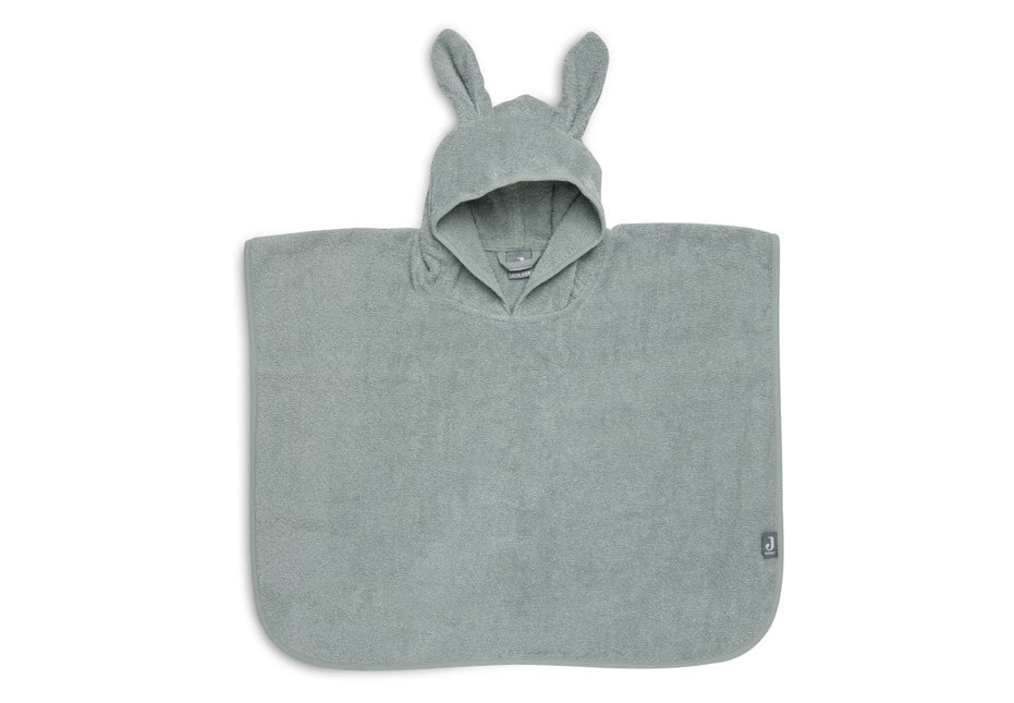 Jollein Badponcho Met Oren Ash Green koop je bij Babywinkel