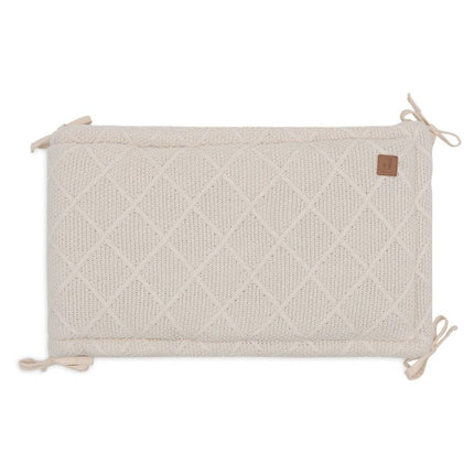 Jollein Boxbumper Check Knit Oatmeal 180 X 30 Cm koop je bij Babywinkel