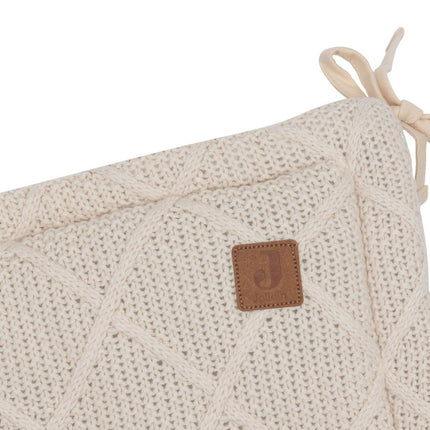 Jollein Boxbumper Check Knit Oatmeal 180 X 30 Cm koop je bij Babywinkel