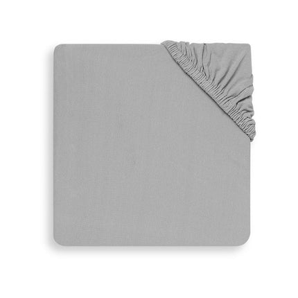 Jollein Hoeslaken Jersey Soft Grey 75x150cm koop je bij Babywinkel