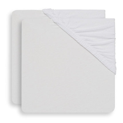 Jollein Hoeslaken Jersey Wit 40x90cm 2st koop je bij Babywinkel