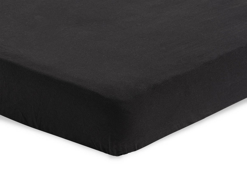 Jollein Hoeslaken Jersey Zwart 60x120cm koop je bij Babywinkel