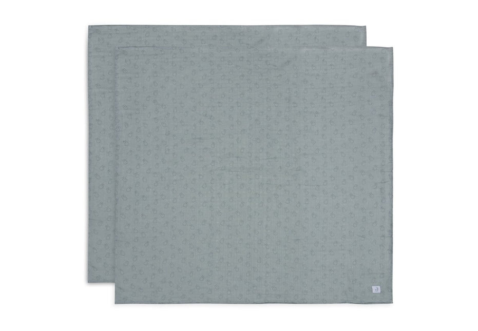 Jollein Hydrofiele Doek Miffy Sillhouettes Sea Green 115 X 115 Cm 2St koop je bij Babywinkel