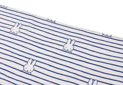 Jollein Hydrofiele Doek Miffy Stripe Navy 70cm 3St koop je bij Babywinkel