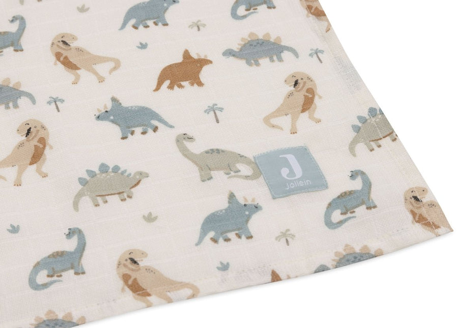 Jollein Hydrofiele Doek Roarsome 115 X 115 Cm 2St koop je bij Babywinkel