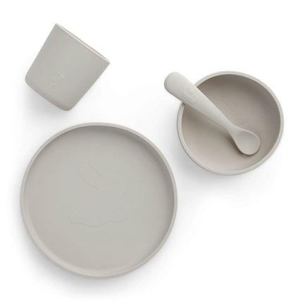 Jollein Kinder Servies Siliconen Nougat koop je bij Babywinkel