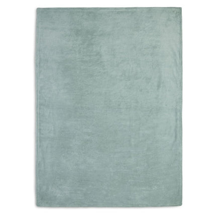 Jollein Ledikantdeken Basic Knit Forest Green/Fleece 100x150cm koop je bij Babywinkel