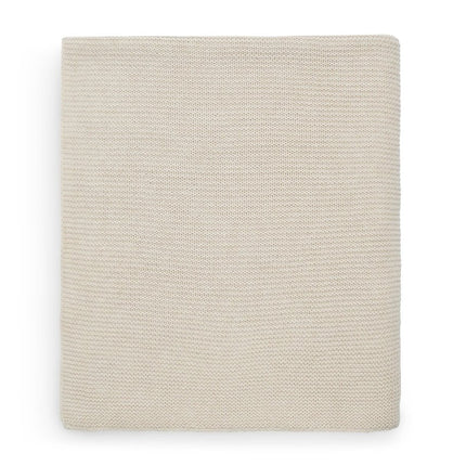 Jollein Ledikantdeken Basic Knit Nougat 100x150cm koop je bij Babywinkel