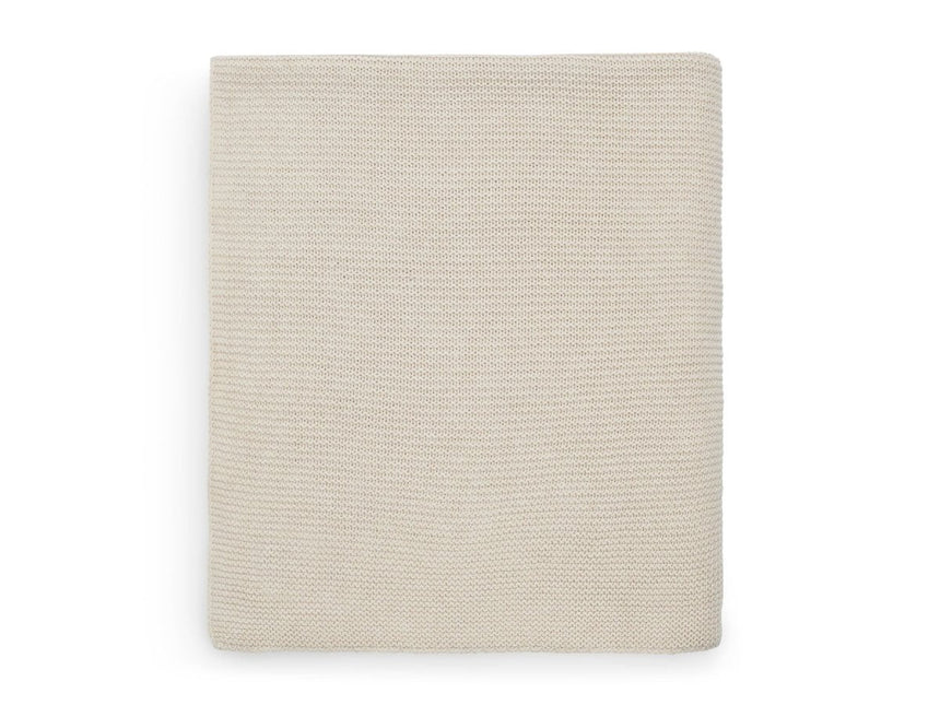Jollein Ledikantdeken Basic Knit Nougat 100x150cm koop je bij Babywinkel