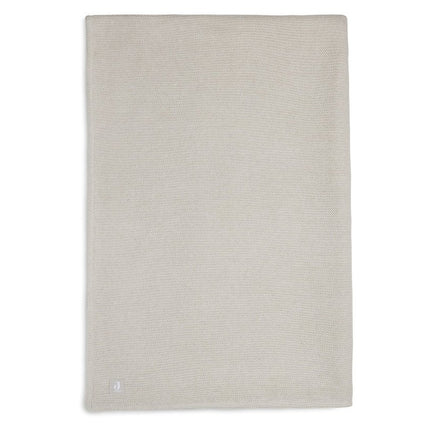 Jollein Ledikantdeken Basic Knit Nougat/Fleece 100x150cm koop je bij Babywinkel