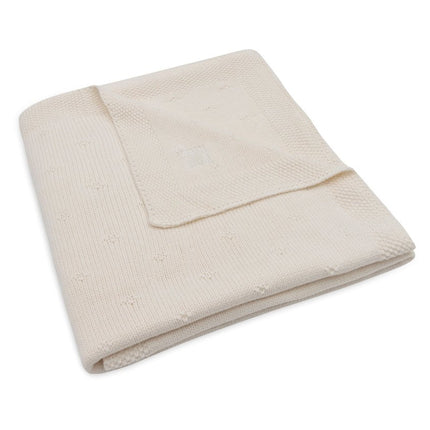 Jollein Ledikantdeken Cosy Knit Ivory 100 X 150 Cm koop je bij Babywinkel