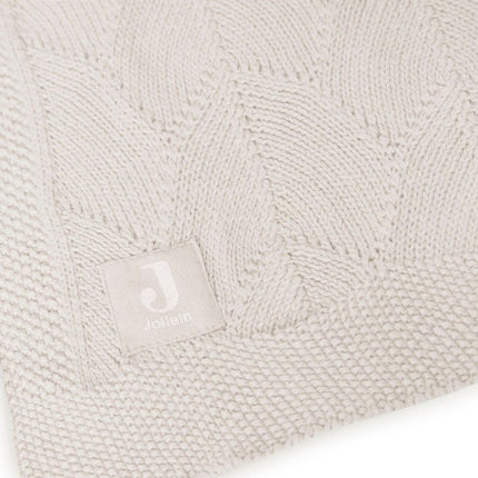 Jollein Ledikantdeken Shell Knit Nougat 100x150cm koop je bij Babywinkel