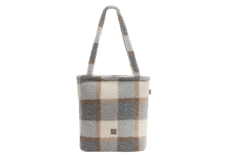 Jollein Luiertas Check Boucle Shopper koop je bij Babywinkel
