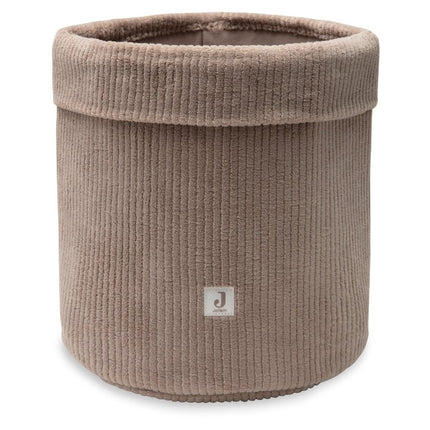 Jollein Opbergmand Cloudy Rib/ Milky Coffee koop je bij Babywinkel