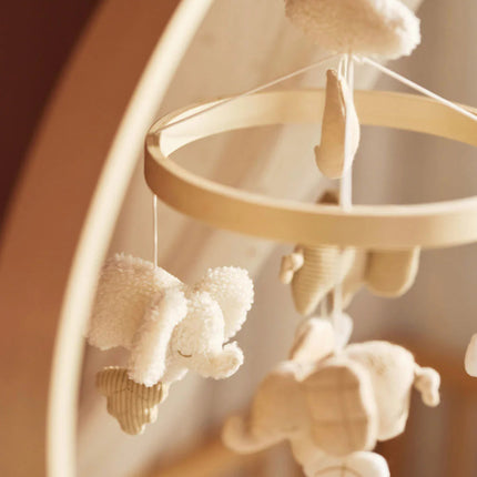 Jollein Opbergzak Cloudy Rib Oatmeal 49Cm koop je bij Babywinkel