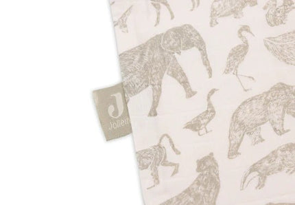 Jollein Slaapzak Baby Hydrofiel Animals Olive Green koop je bij Babywinkel