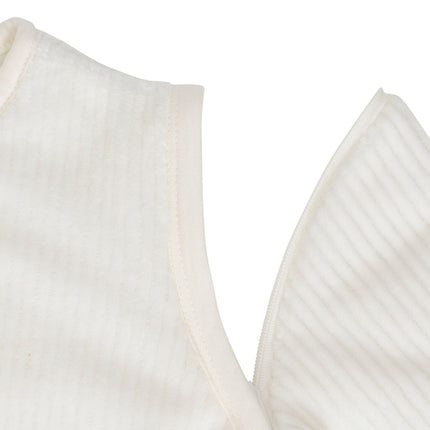 Jollein Slaapzak Baby Met Afritsbare Mouw Rond Rib Ivory koop je bij Babywinkel