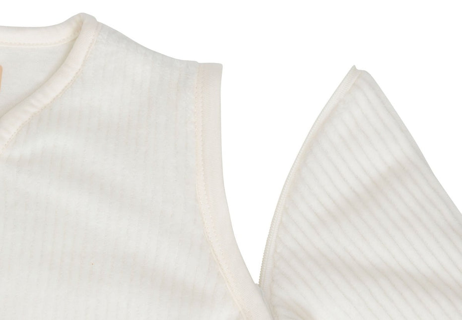 Jollein Slaapzak Baby Met Afritsbare Mouw Rond Rib Ivory koop je bij Babywinkel