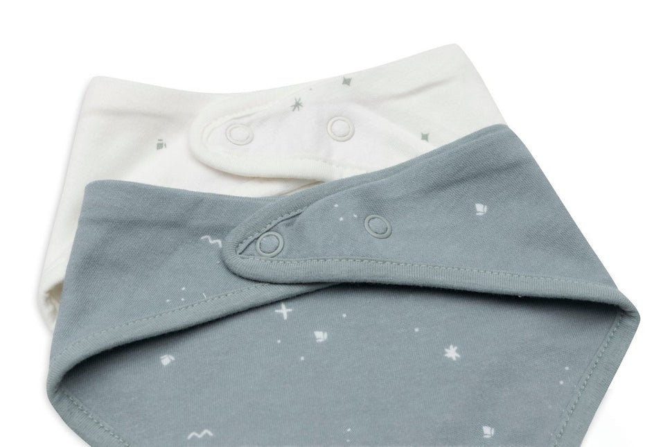 Jollein Slabbetje Bandana Twinkling Sea Green 2St koop je bij Babywinkel