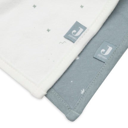 Jollein Slabbetje Bandana Twinkling Sea Green 2St koop je bij Babywinkel