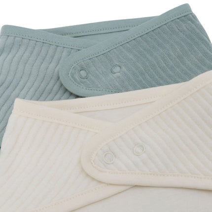 Jollein Slabbetje Bandana Velvet Sea Green/Ivory 2St koop je bij Babywinkel