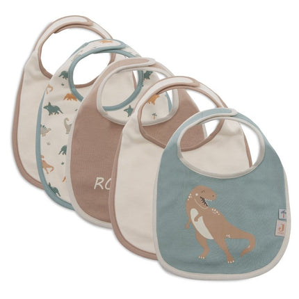 Jollein Slabbetje Jersey Waterproof Roarsome 5St koop je bij Babywinkel