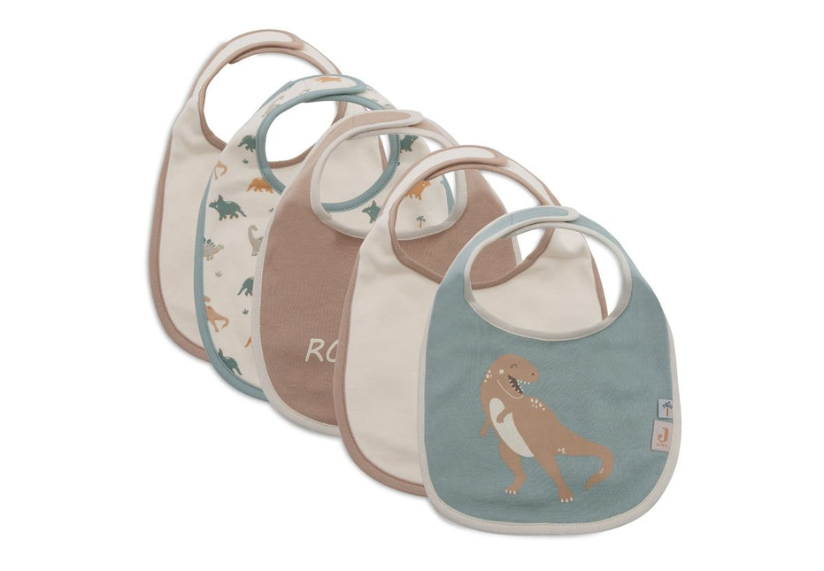Jollein Slabbetje Jersey Waterproof Roarsome 5St koop je bij Babywinkel