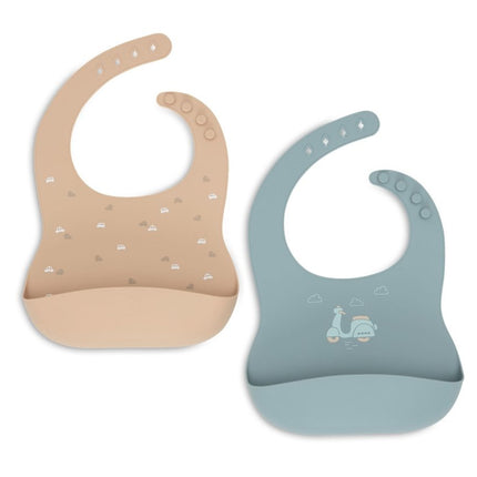 Jollein Slabbetje On The Go - 2 Stuks koop je bij Babywinkel