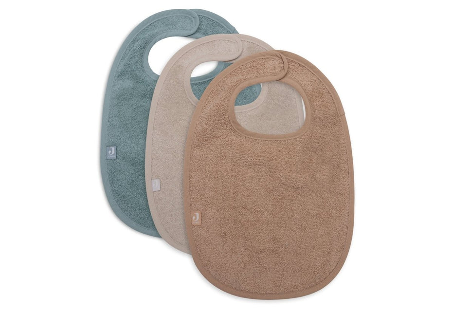 Jollein Slabbetje Sea Green/Nougat/Biscuit 3St koop je bij Babywinkel