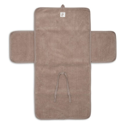 Jollein Verschoningsmat Cloudy Rib/ Milky Coffee koop je bij Babywinkel