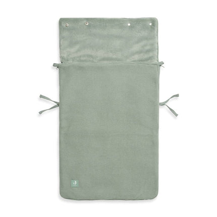 Jollein Voetenzak Autostoel Groep 0+ 3/5 Punts Basic Knit Forest Green koop je bij Babywinkel
