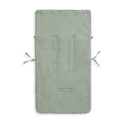 Jollein Voetenzak Autostoel Groep 0+ 3/5 Punts Basic Knit Forest Green koop je bij Babywinkel