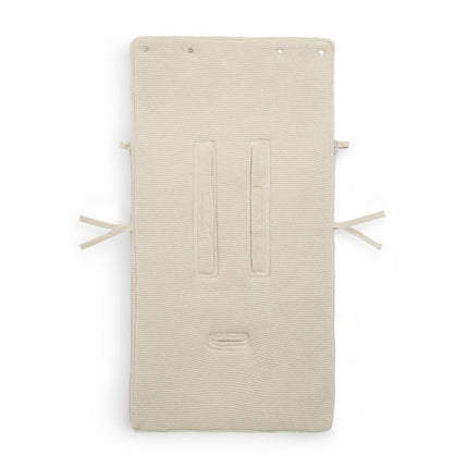 Jollein Voetenzak Autostoel Groep 0+ 3/5 Punts Basic Knit Nougat koop je bij Babywinkel