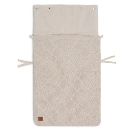 Jollein Voetenzak Check Knit Oatmeal 0+ 3/5 Punts koop je bij Babywinkel
